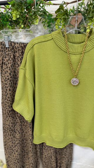 Nichols Sweater Green Sweater Glam