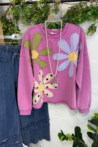 Petal Crush Top Dragon Fruit by Easel