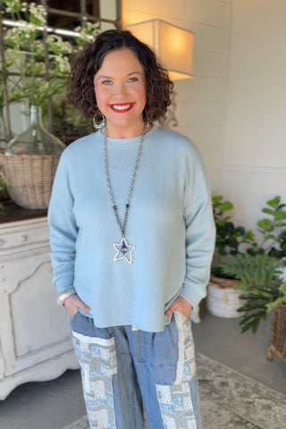 Jamie Top Blue Fog Shirts & Tops Tres Bien