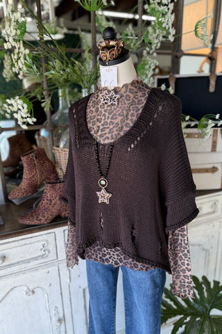 Knockout Sweater Brown Sweater Toscana 51