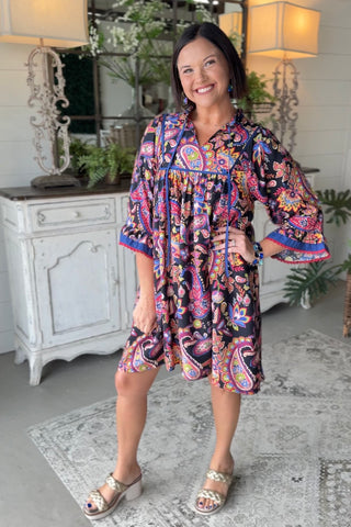 Durango Dress Black Mix by Umgee
