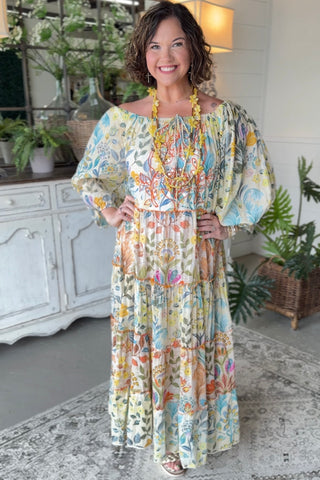 Small Town Maxi Dress Vanilla by POL Clothing Dresses Pol Clothing