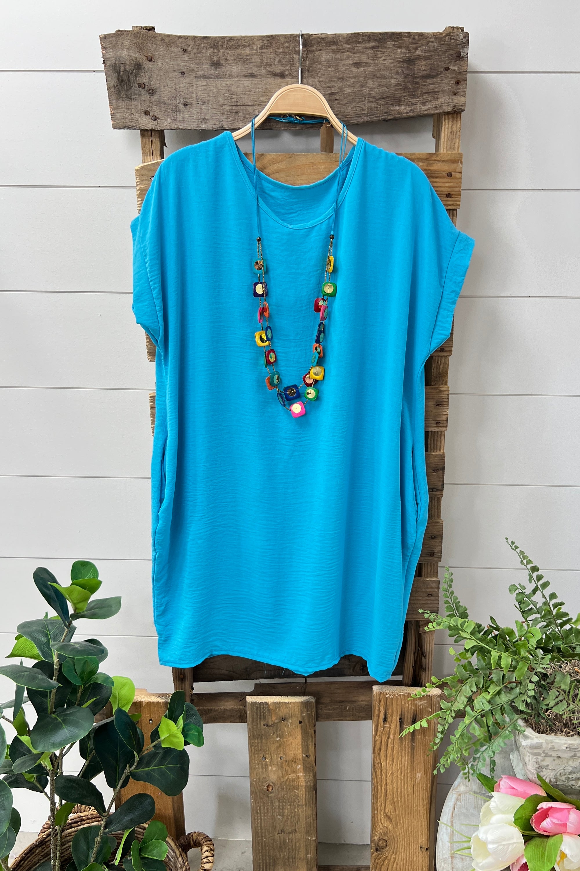 Hang On Dress  carol's boutique Turquoise One Size 