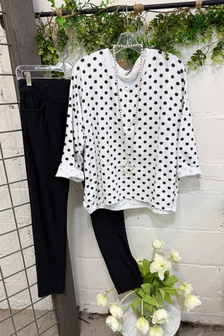 Lyric White/Black Shirts & Tops Hope