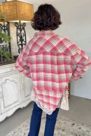 Belinda Shacket Pink RESTOCK Soon