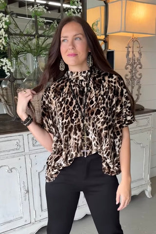 Hypnotic Top Taupe by Umgee Shirts & Tops Umgee