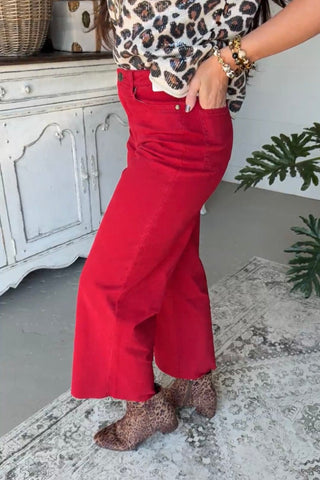 Tucker Pants Red Velvet by Easel Pants Easel