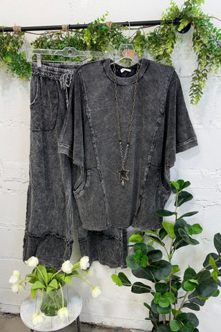 Glover Top Ash Black