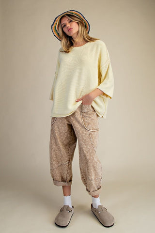 Rooney Sweater Lemon by Easel