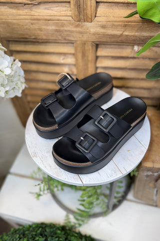 Project Cloud Skylar Sandals Black