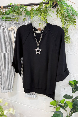 Kate Sweater Black by Umgee