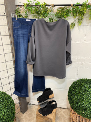 Swag Charcoal Shirts & Tops D Style