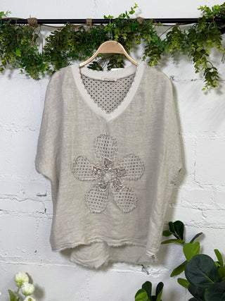 Spring Bling Top Beige Shirts & Tops New Afeis