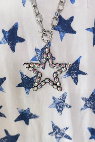 Big Star Necklace Silver Necklaces Lost & Found Trading Company