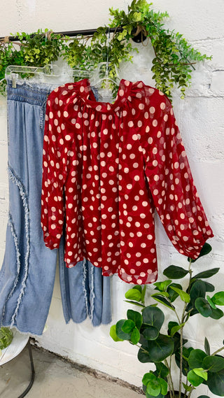 Soft Spot Top Red by Umgee Shirts & Tops Umgee