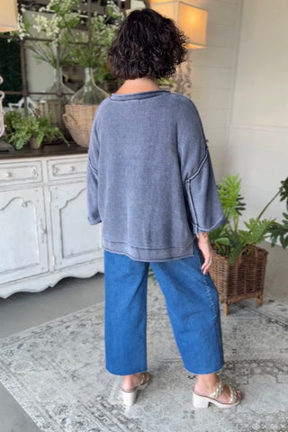 Harbin Sweater Navy Sweater Blu Pepper