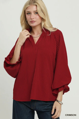 Campbell Top Crimson by Umgee