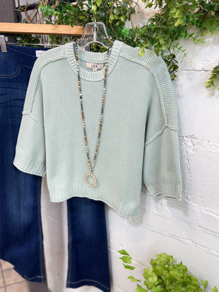 Anita Sweater Mint Sweater Blu Pepper