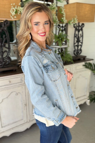 Zoey Denim Jacket Jacket Kancan