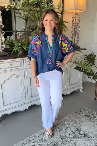 Sweet Summer Top Denim by Umgee