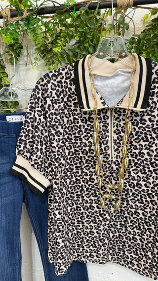 Boundless Top Leopard Shirts & Tops Carol's Boutique