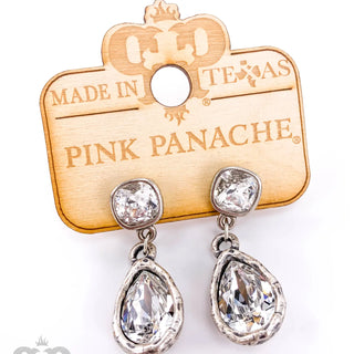Doris Earrings Silver by Pink Panache Earrings Pink Panache