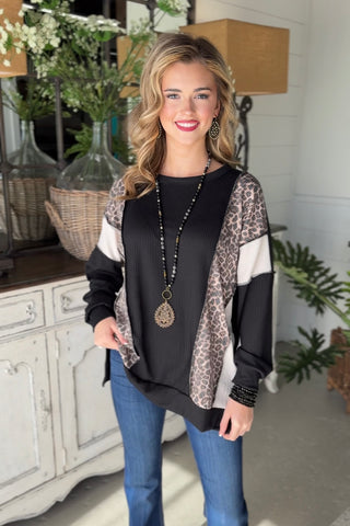 Wildlife Black Shirts & Tops Heimish