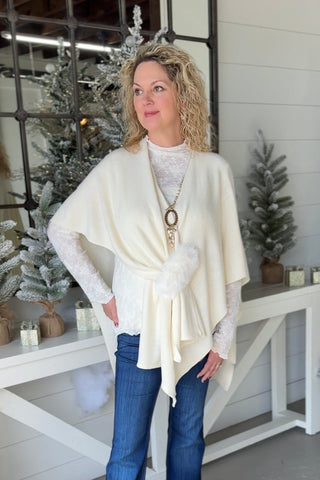 Romie Ruana Wrap Ivory Wrap Wona Trading