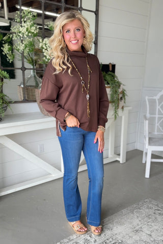 Wild Touches Chocolate by Umgee Shirts & Tops Umgee