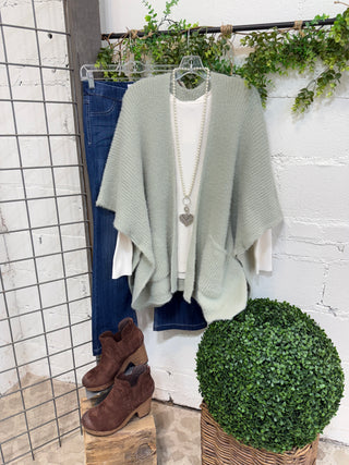 Opal Sweater Kimono Sage Kimonos LETO