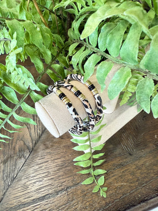 Jungle Fever Bracelets Taupe Leopard Bracelets Avenue T
