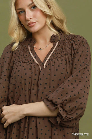 Sherwood Dress Chocolate by Umgee