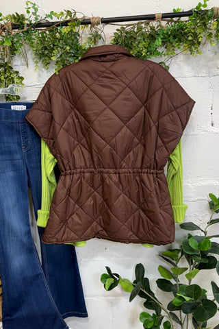 Cool Change Vest Brown Puff Vest Original USA
