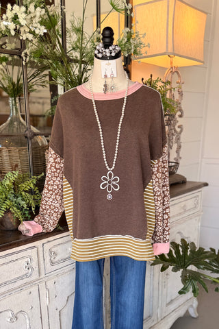 Transitions Top Coffee by Easel Shirts & Tops Easel