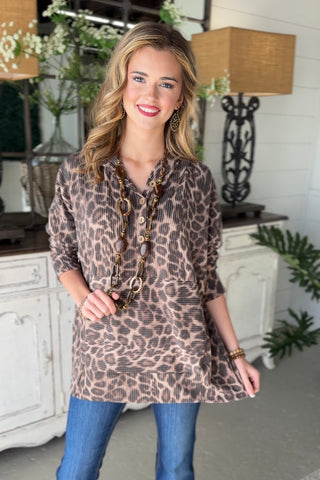 Thrilled Taupe/Brown Shirts & Tops Heimish USA