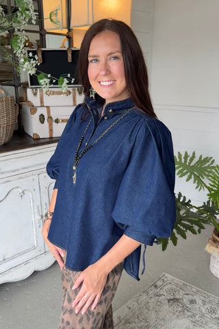 Ivanna Top Denim by Entro Shirts & Tops Entro
