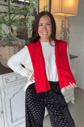 Misbehavin Sweater Wrap Red Wrap Original USA