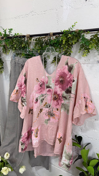 Beautiful Floral City Baby Pink Prospero