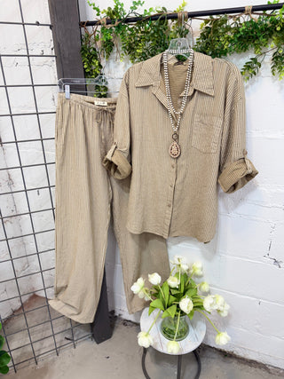 St Pete Pants Taupe Pants Giada Fashion
