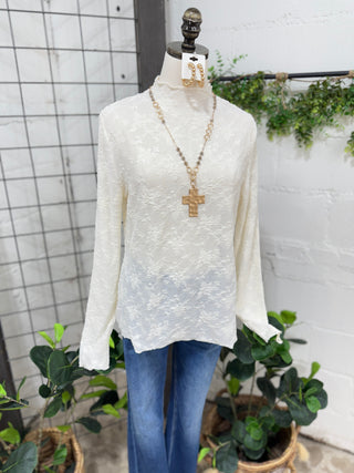 Straight Laced Natural Shirts & Tops Umgee