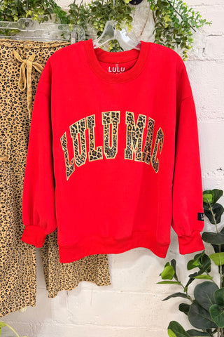 Lulu Mac Red/Leopard