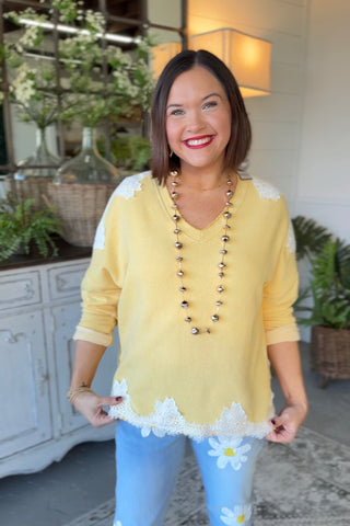 Daydreamer Top Yellow Shirts & Tops MuMu