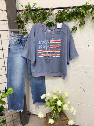 All American Washed Denim by Easel Shirts & Tops Easel