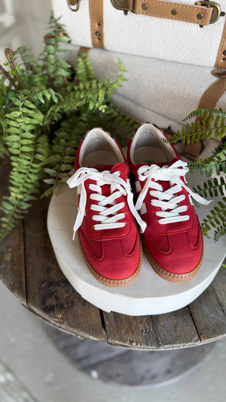 Heads Up Sneakers Red by Corky’s