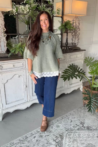Trinka Sweater Juniper by Easel
