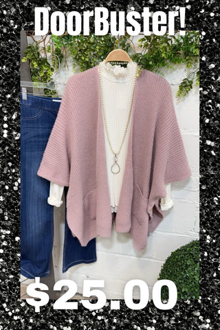 Opal Sweater Kimono Lavender