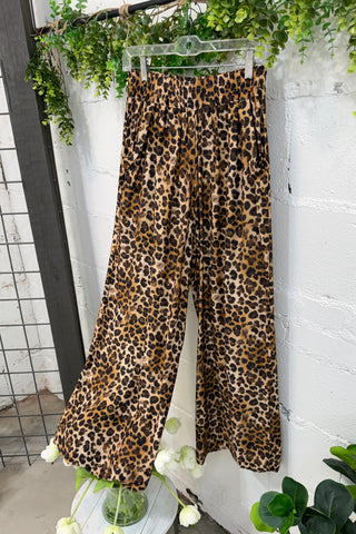 Cheetah Girl Pants Latte