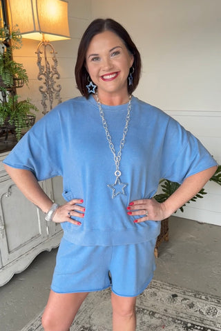 Nellie Short Set Denim shor Very J