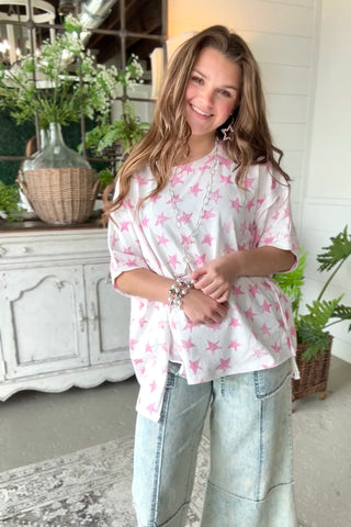 Starboard Top Lt Pink by Peach Love Shirts & Tops Peach Love