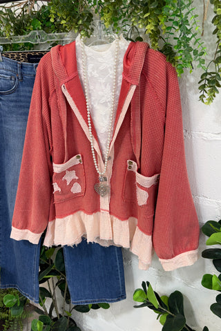 Promise Me Top Coral by POL